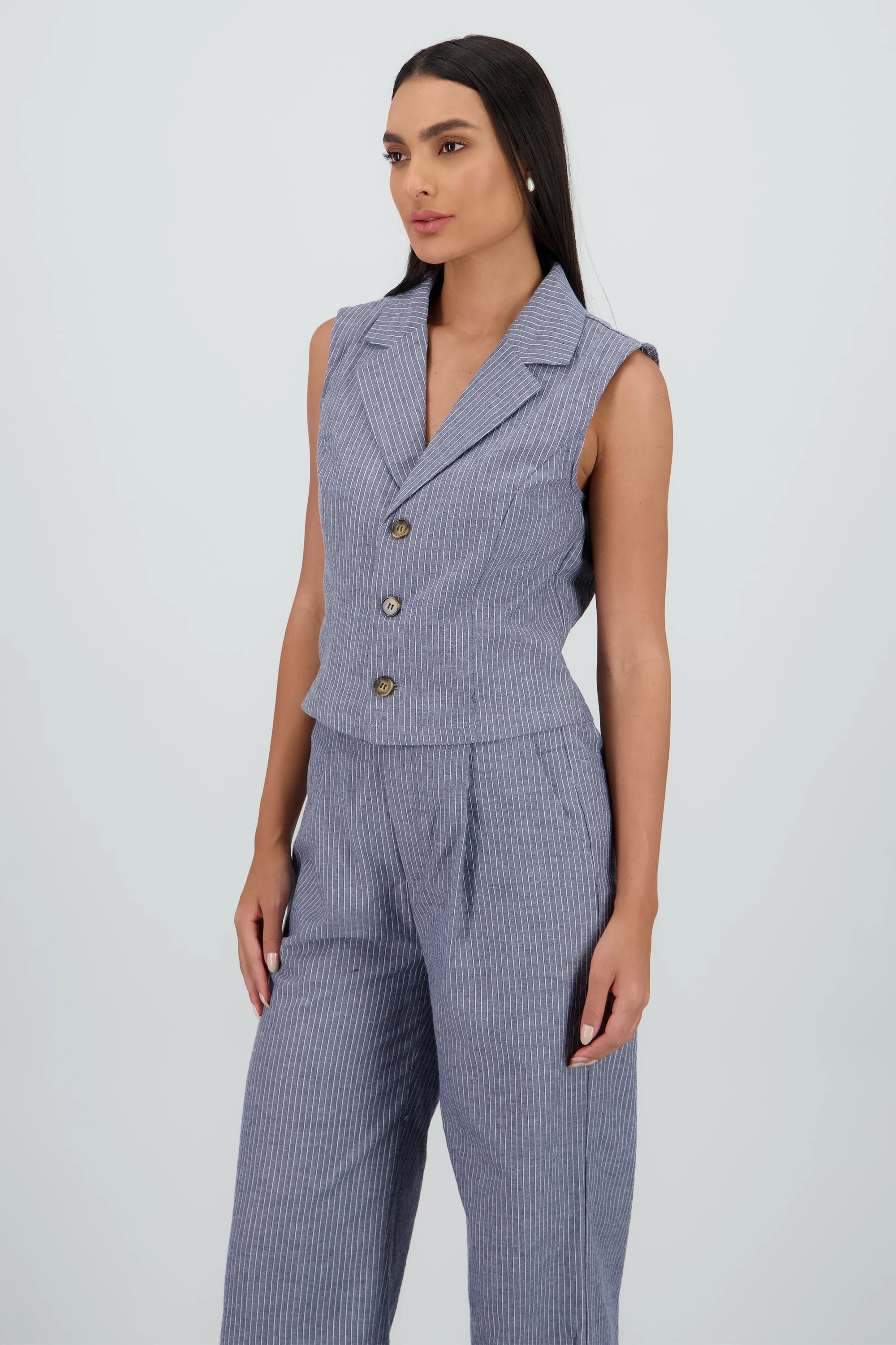 Chaleco rayas con cuello Hypsters sold by Shasa product image thumbnail 3