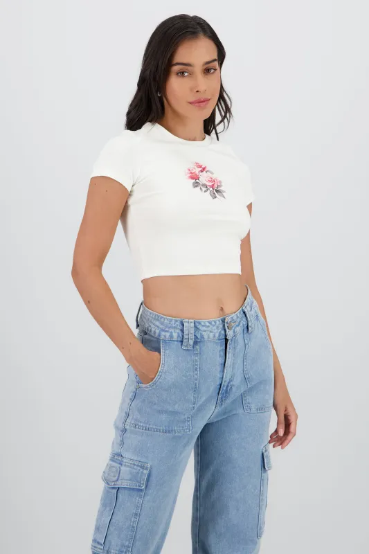 Top estampado rosas sold by Shasa