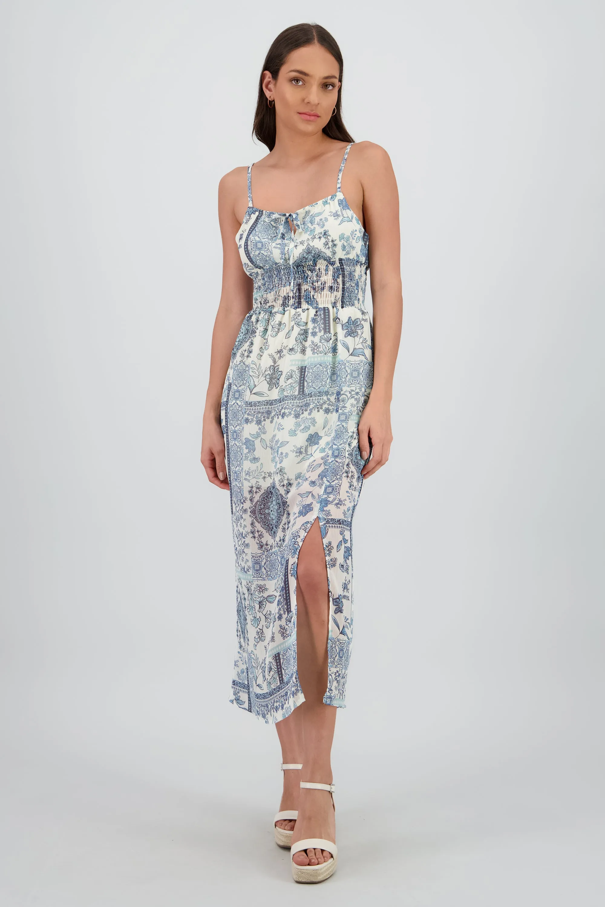 Vestido maxi tirantes estampado flores sold by Shasa product image thumbnail 2