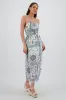Vestido maxi tirantes estampado flores sold by Shasa