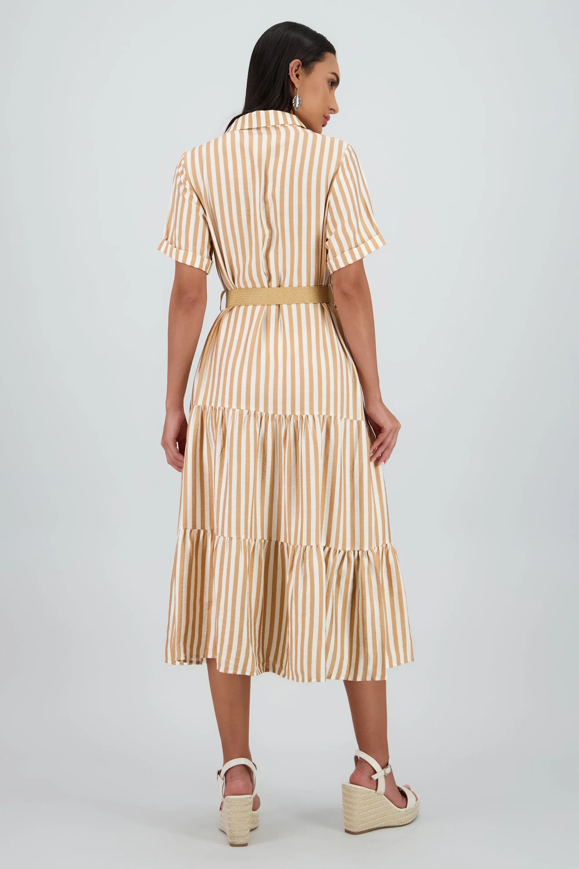 Vestido camisero detalle cinturon sold by Shasa product image thumbnail 4