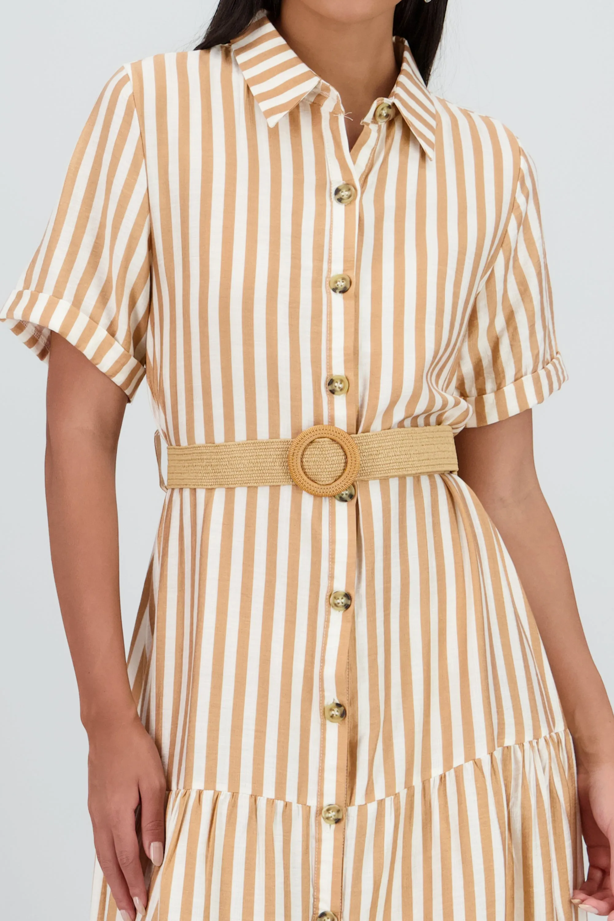 Vestido camisero detalle cinturon sold by Shasa product image thumbnail 5