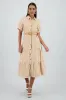 Vestido camisero detalle cinturon sold by Shasa