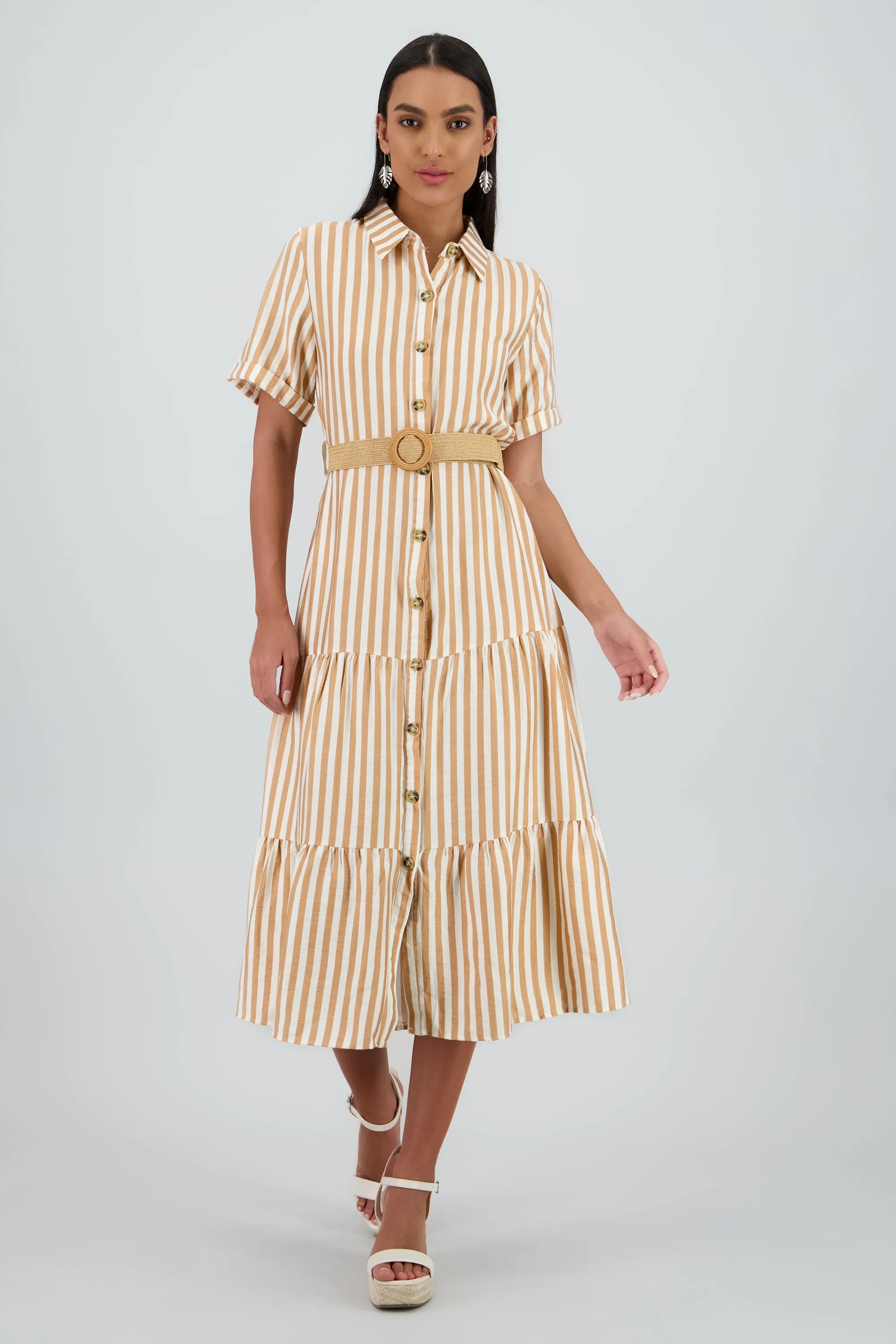 Vestido camisero detalle cinturon sold by Shasa product image thumbnail 2