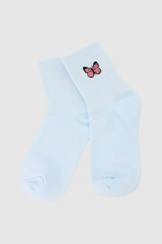 Calcetines Mariposa Bordada sold by Shasa