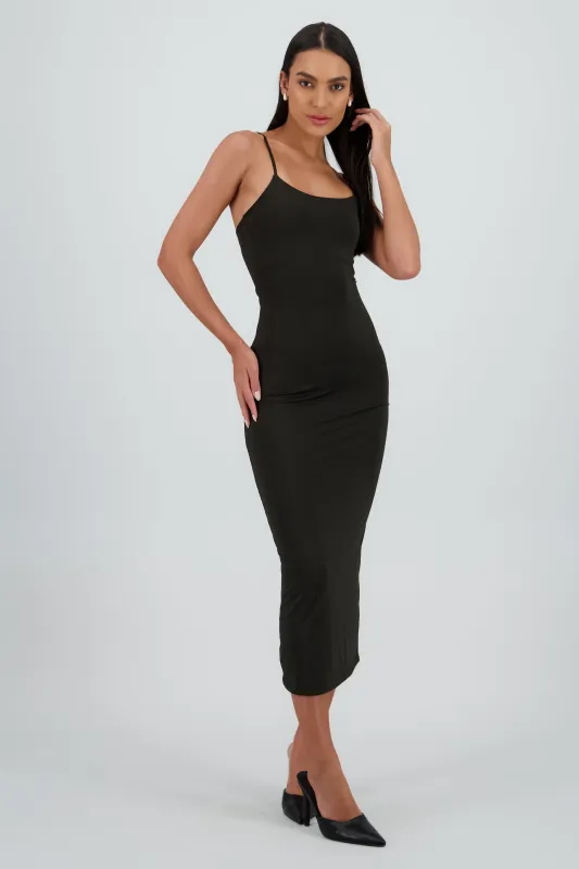 Vestido maxi tirantes liso sold by Shasa