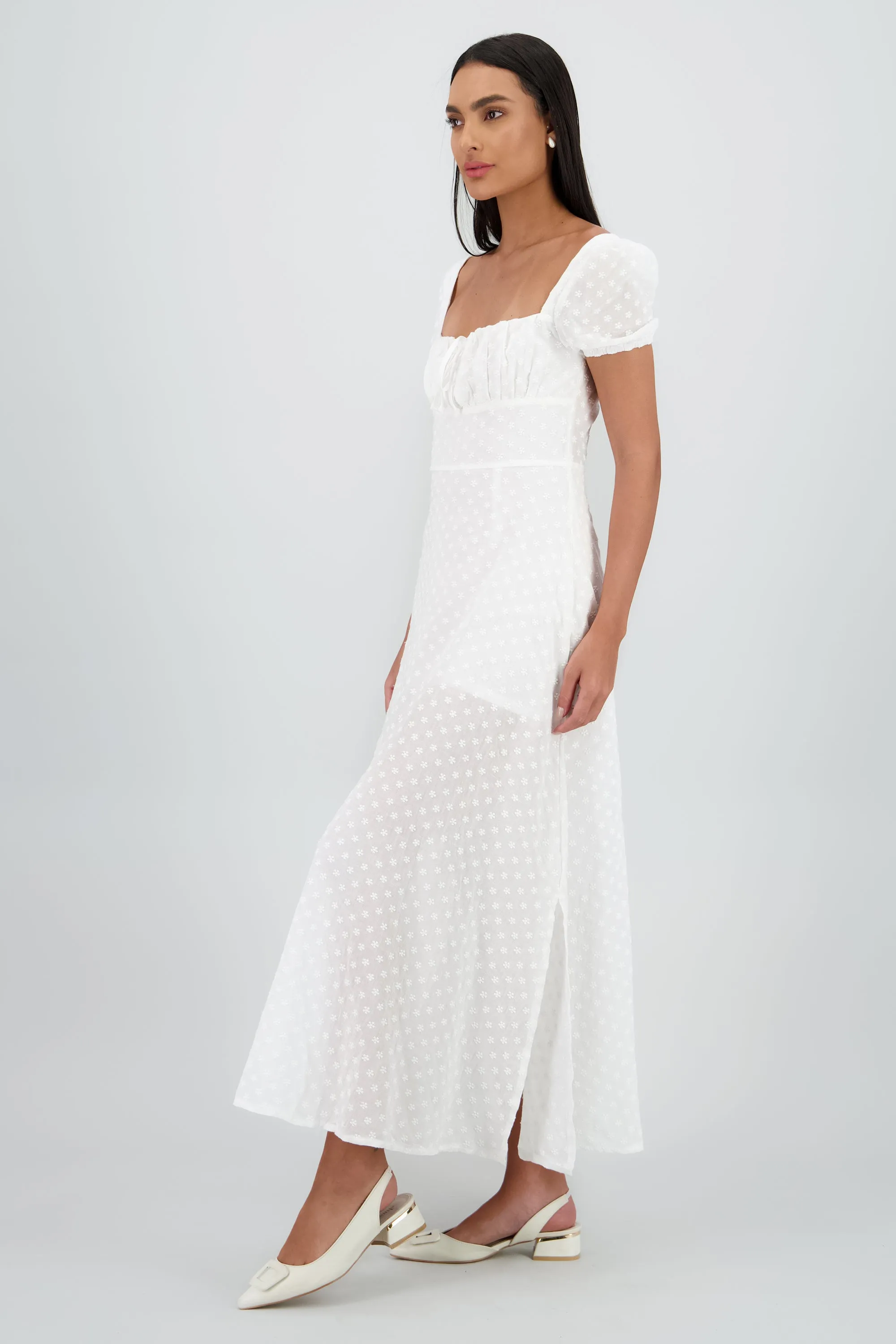 Vestido midi flores bordad sold by Shasa product image thumbnail 3