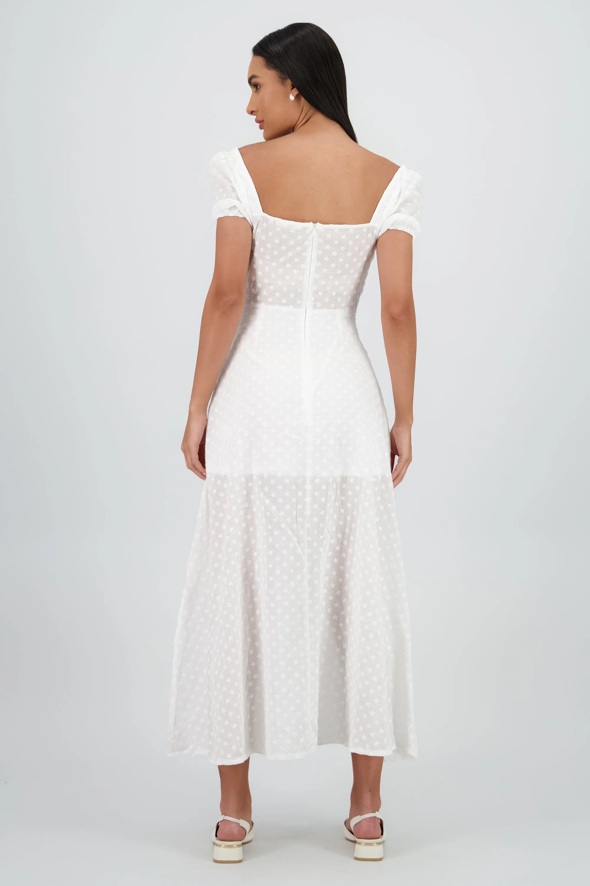 Vestido midi flores bordad sold by Shasa product image thumbnail 4