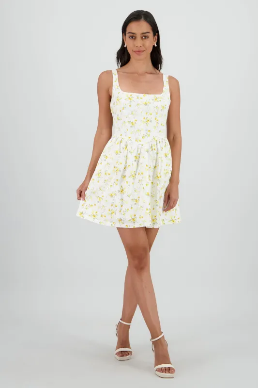 Vestido mini corset estampado flores sold by Shasa