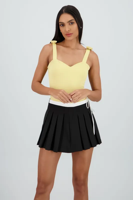 Bodysuit liso con tirante moños sold by Shasa