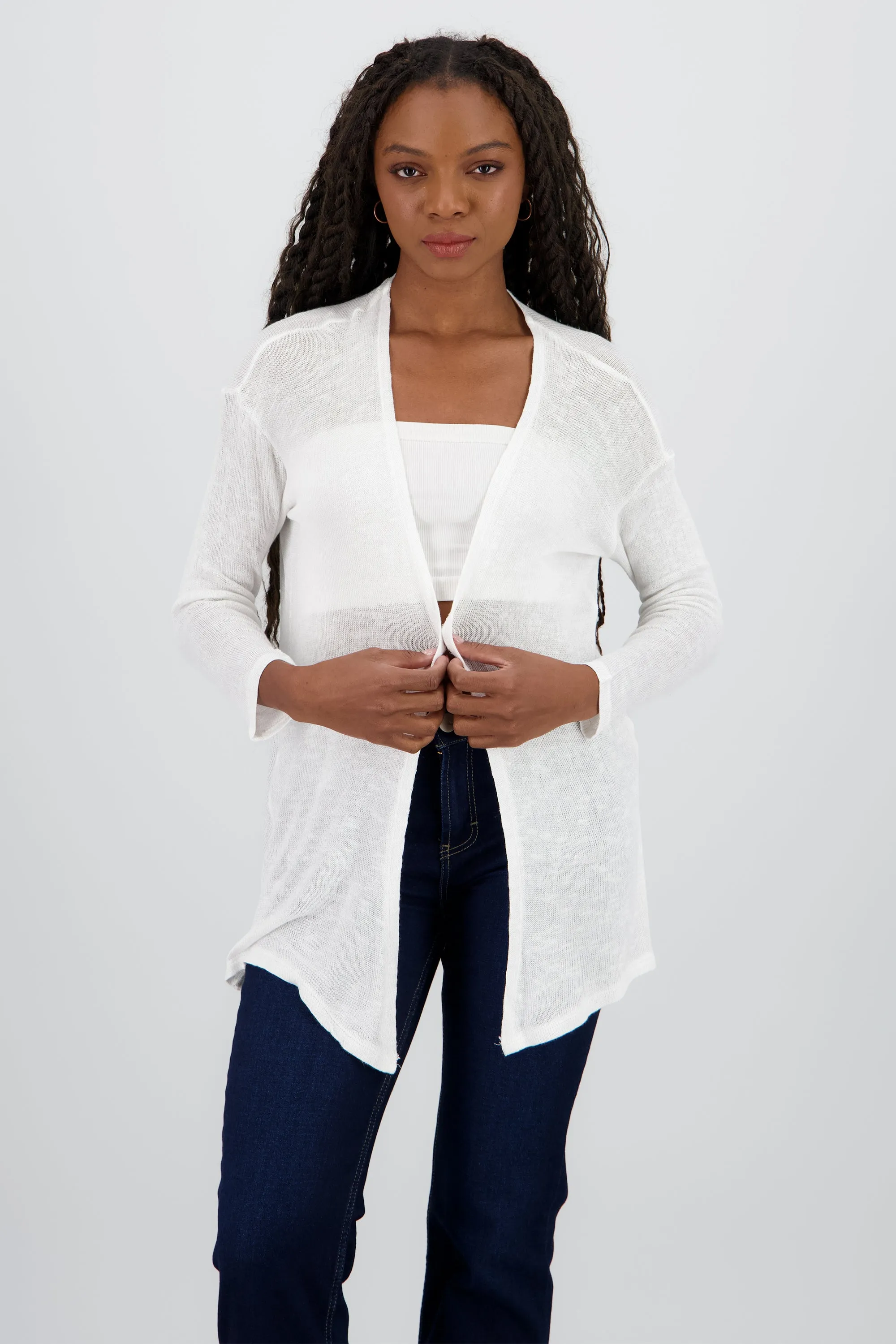 Cardigan largo delgado sold by Shasa