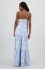 Vestido maxi tirantes olanes detalle bordado sold by Shasa