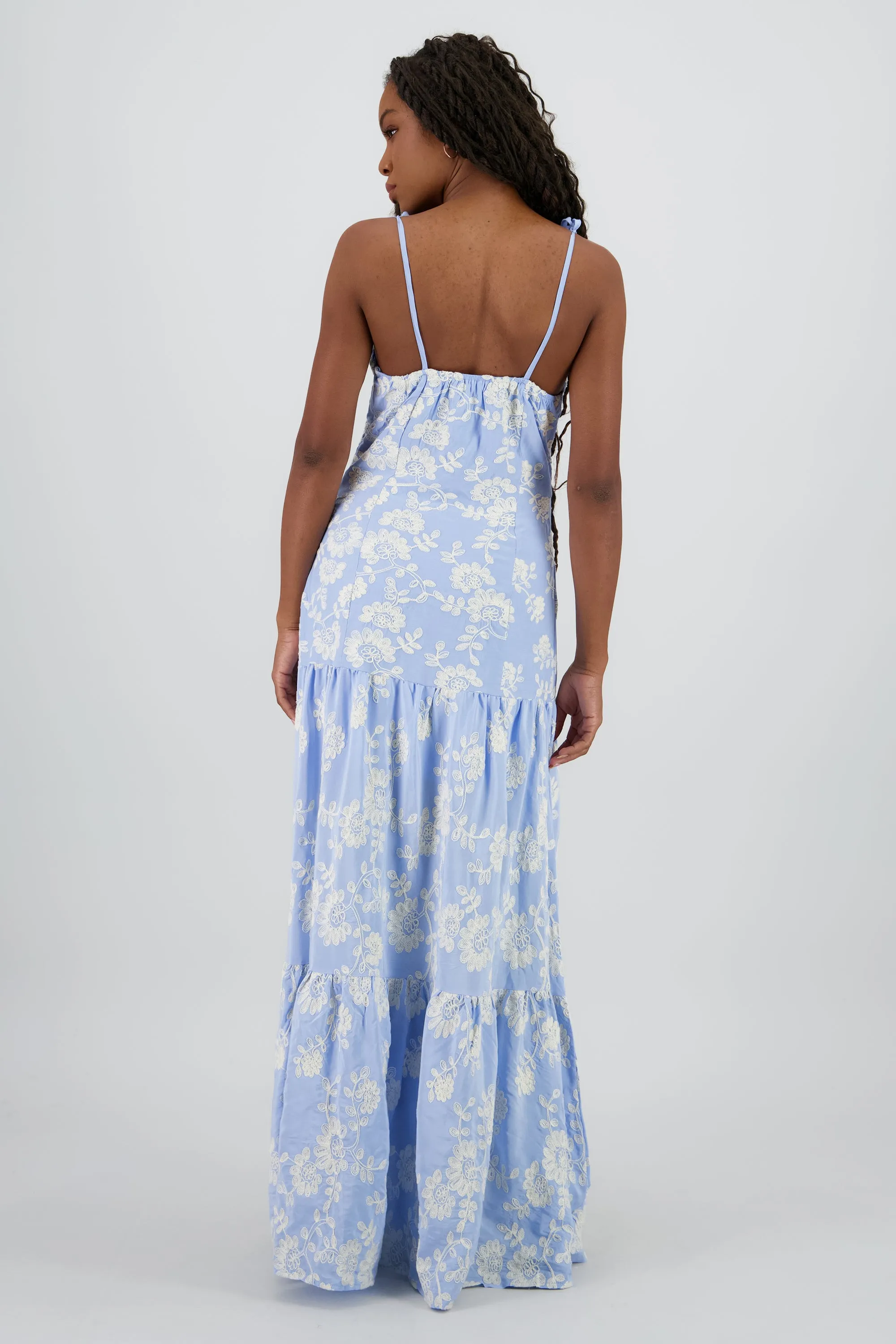 Vestido maxi tirantes olanes detalle bordado sold by Shasa product image thumbnail 4