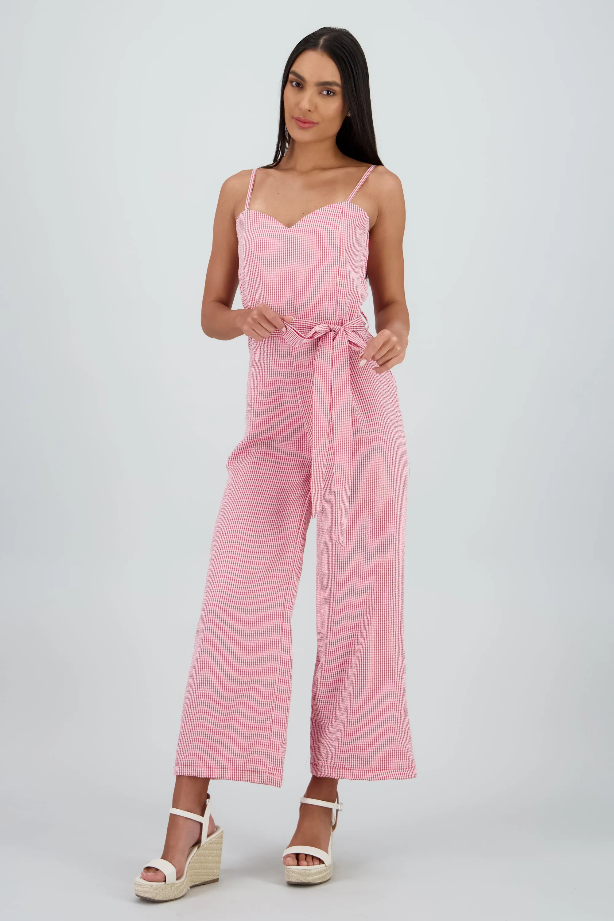 Jumpsuit estampado cuadros sold by Shasa