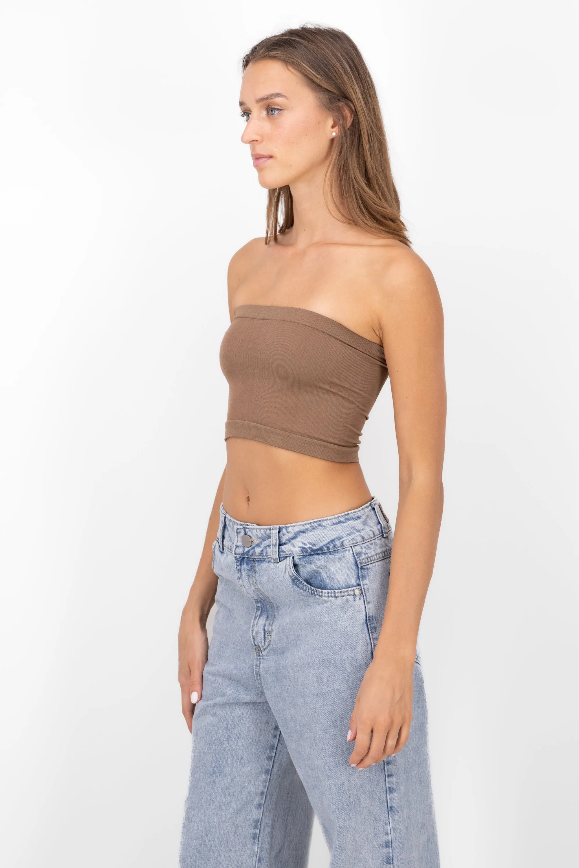 Top Tubo Strapless Rib sold by Shasa product image thumbnail 3