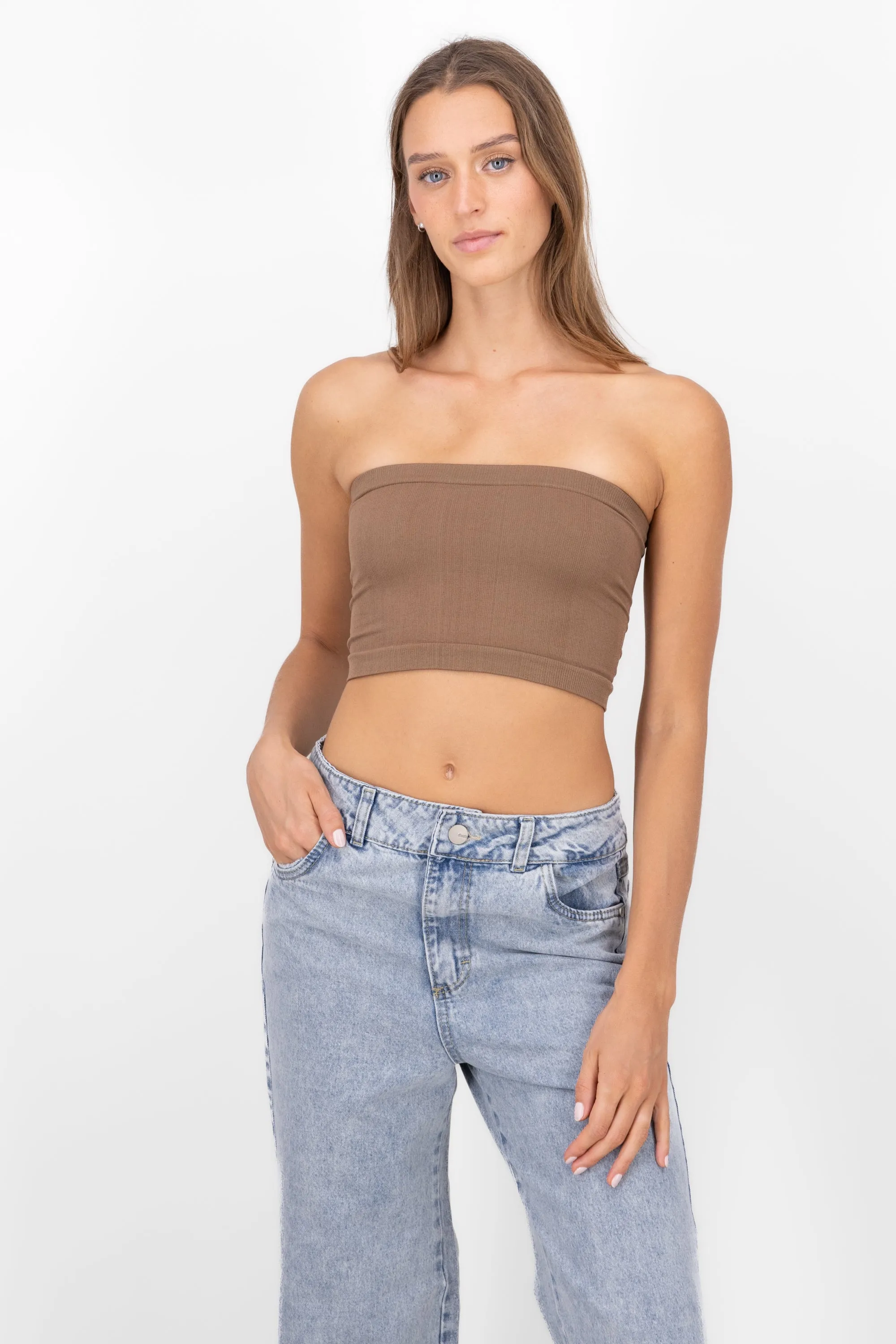 Top Tubo Strapless Rib sold by Shasa product image thumbnail 2