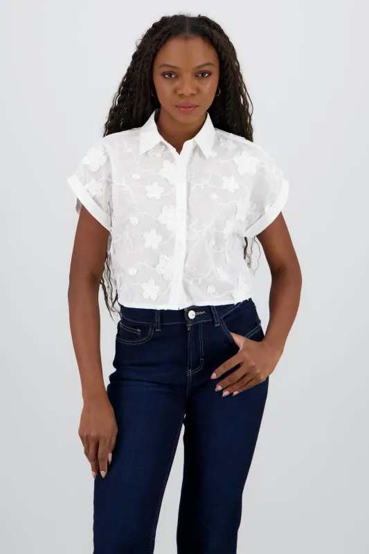 CAMISA DETALLE BORDADO sold by Shasa