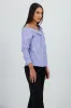 Camisa rayas asimetrica sold by Shasa