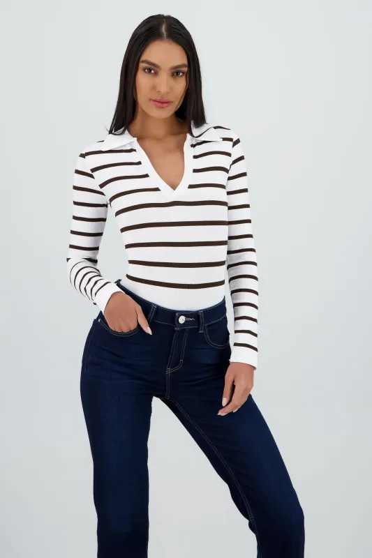 Bosyduit manga larga cuello tipo polo seamless sold by Shasa