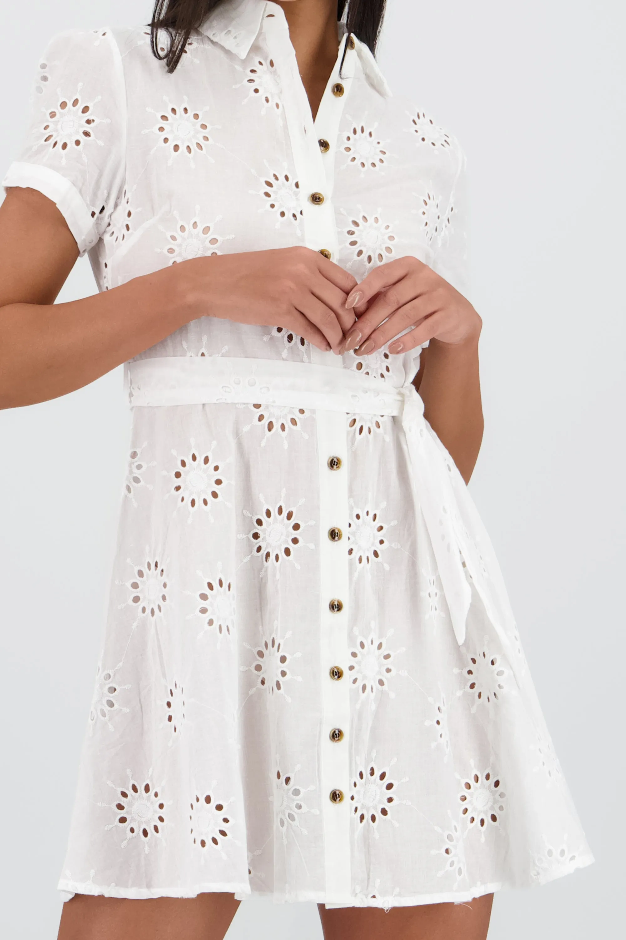 Vestido maxi camisero eyeled sold by Shasa product image thumbnail 5