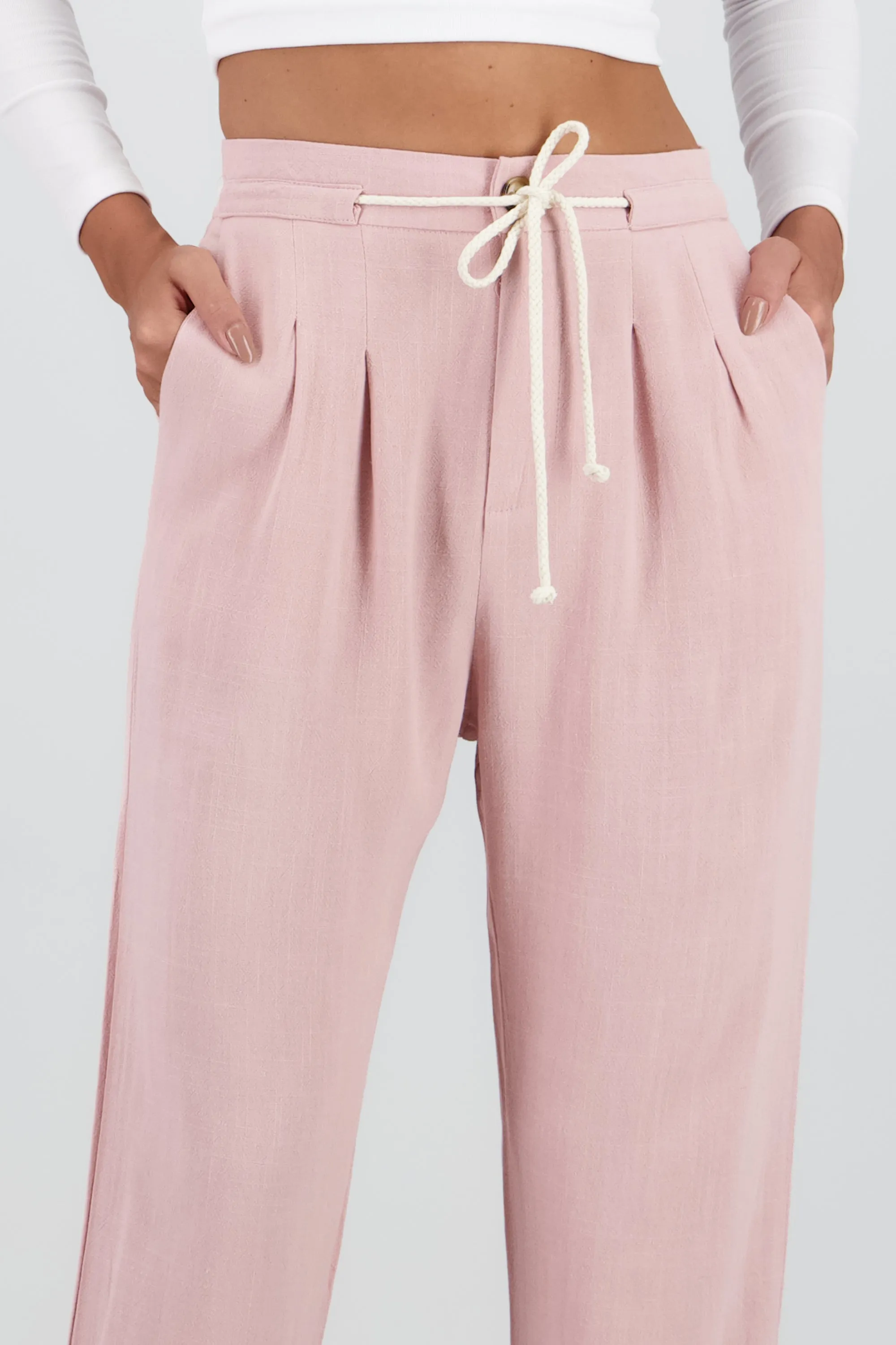 Pantalon recto liso detalle cinturon sold by Shasa product image thumbnail 5