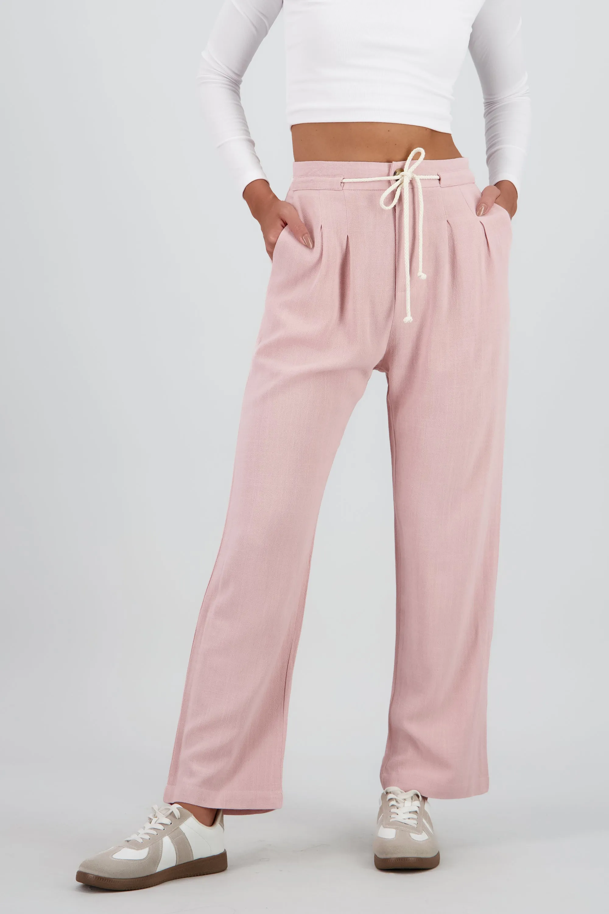 Pantalon recto liso detalle cinturon sold by Shasa product image thumbnail 2