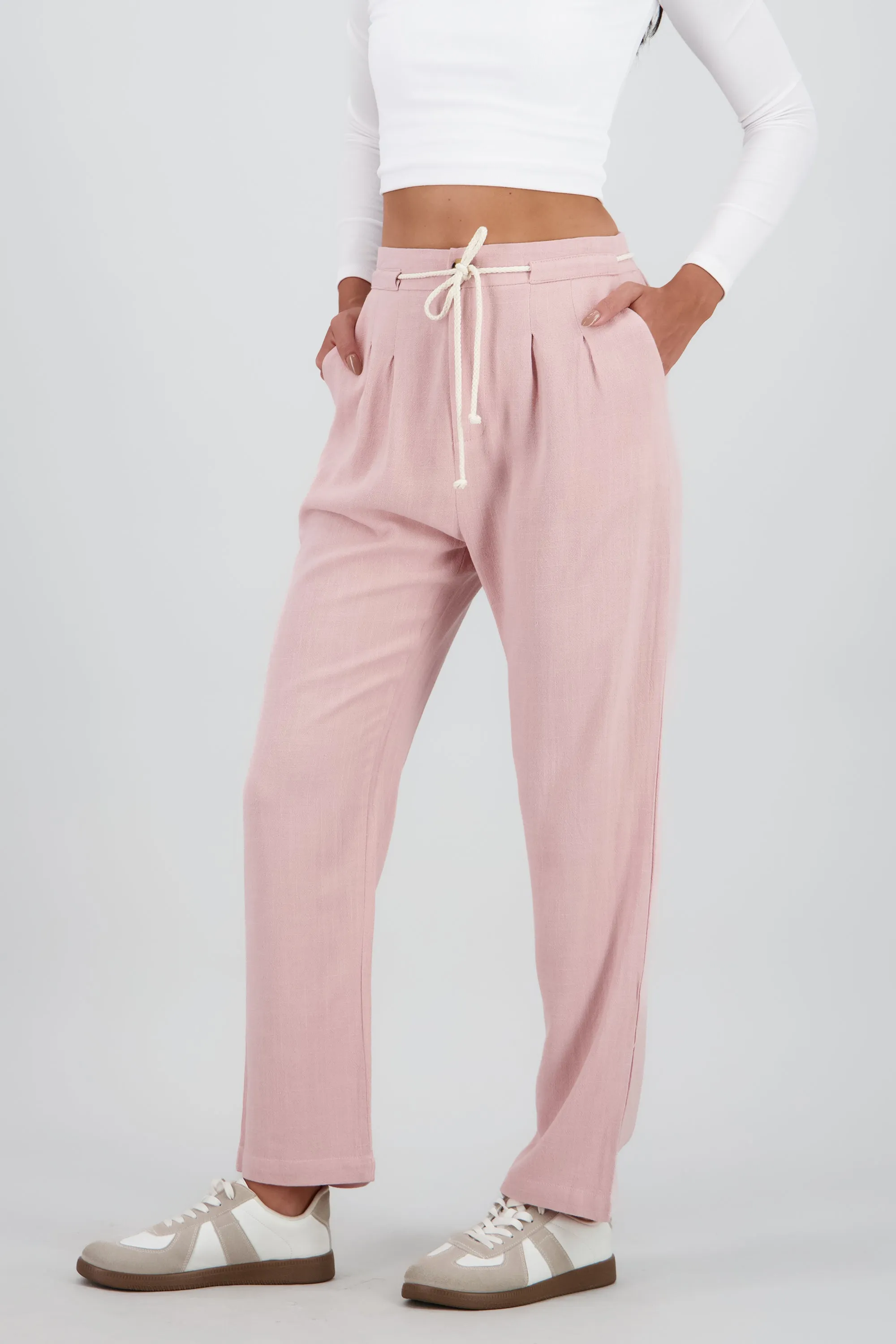 Pantalon recto liso detalle cinturon sold by Shasa product image thumbnail 3