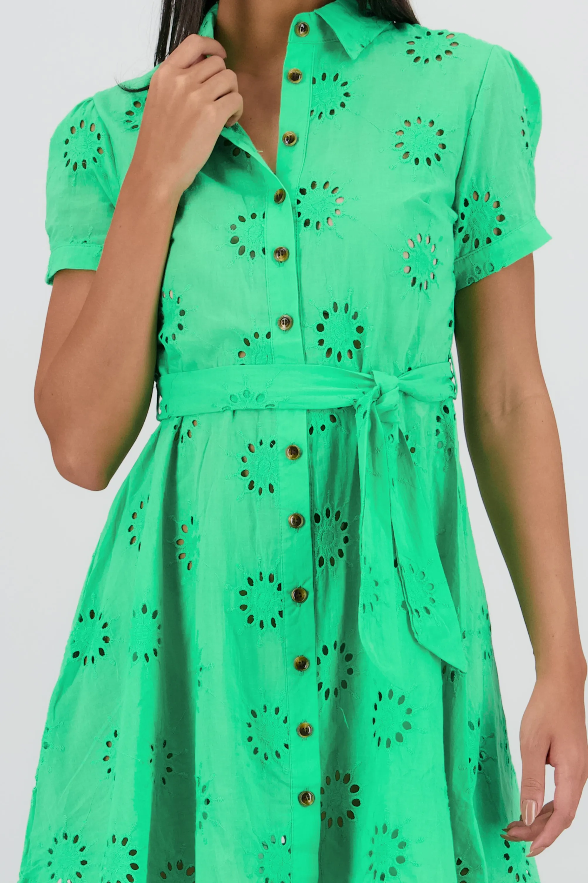 Vestido maxi camisero eyeled sold by Shasa product image thumbnail 5