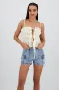 Top mini flores con lazos sold by Shasa