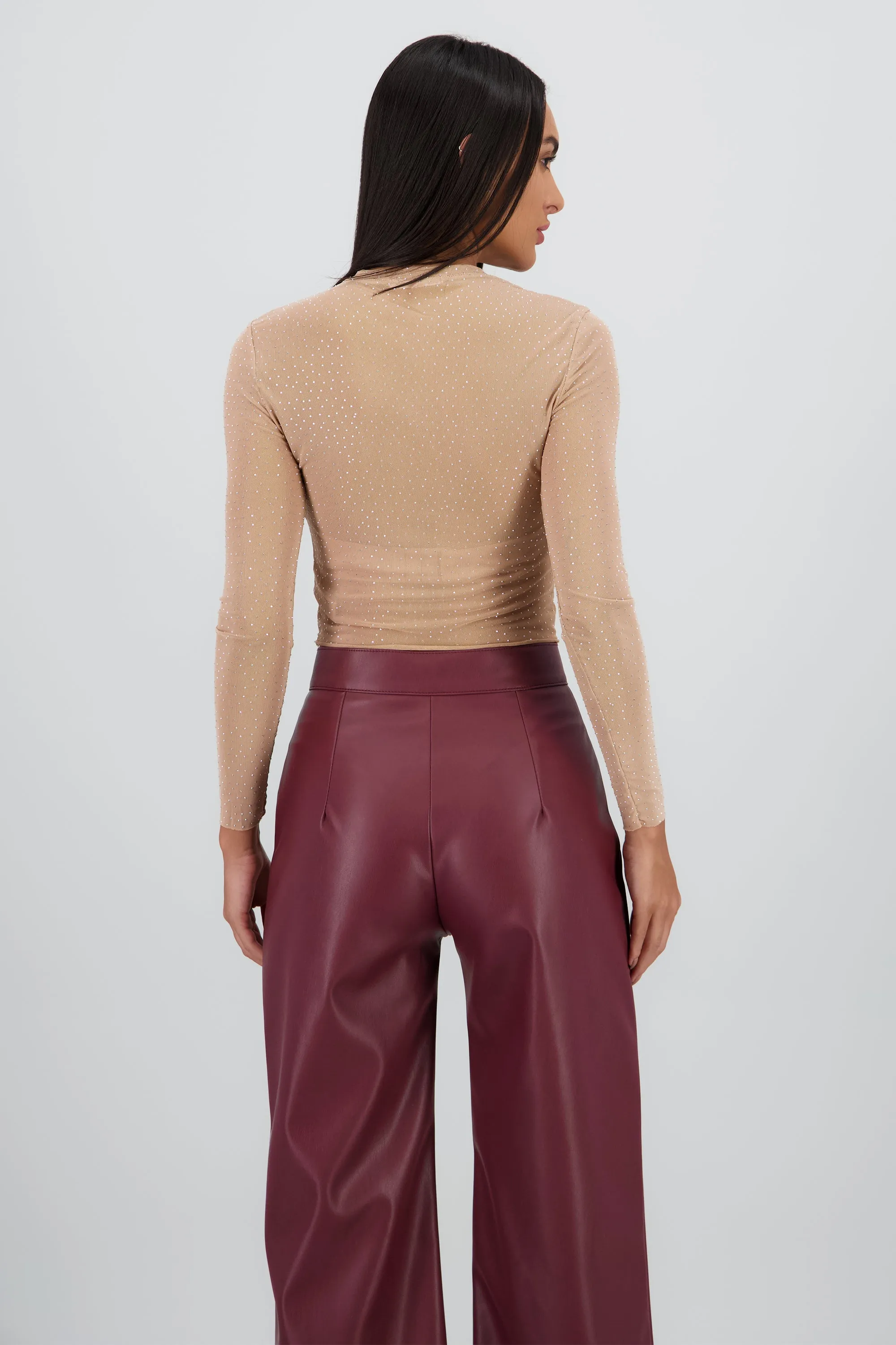 Top Mesh Manga Larga Brillos sold by Shasa product image thumbnail 4