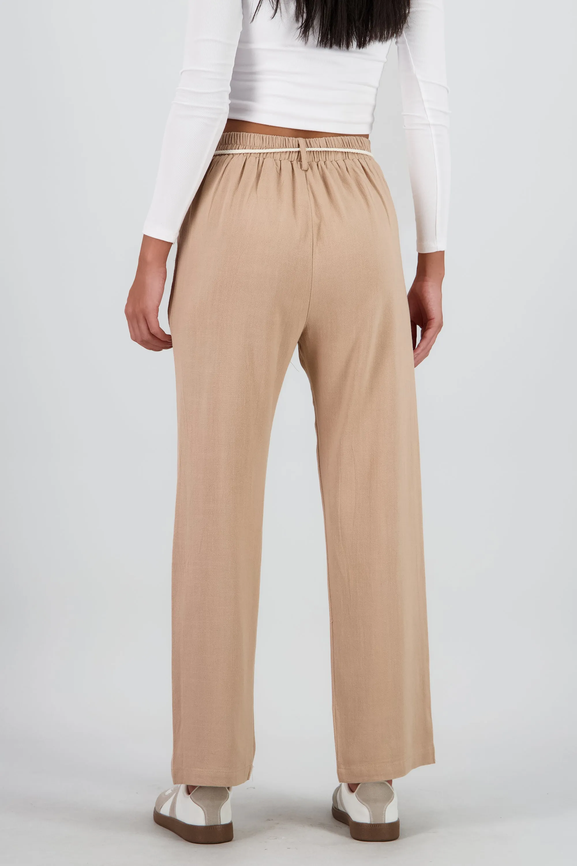 Pantalon recto liso detalle cinturon sold by Shasa product image thumbnail 4