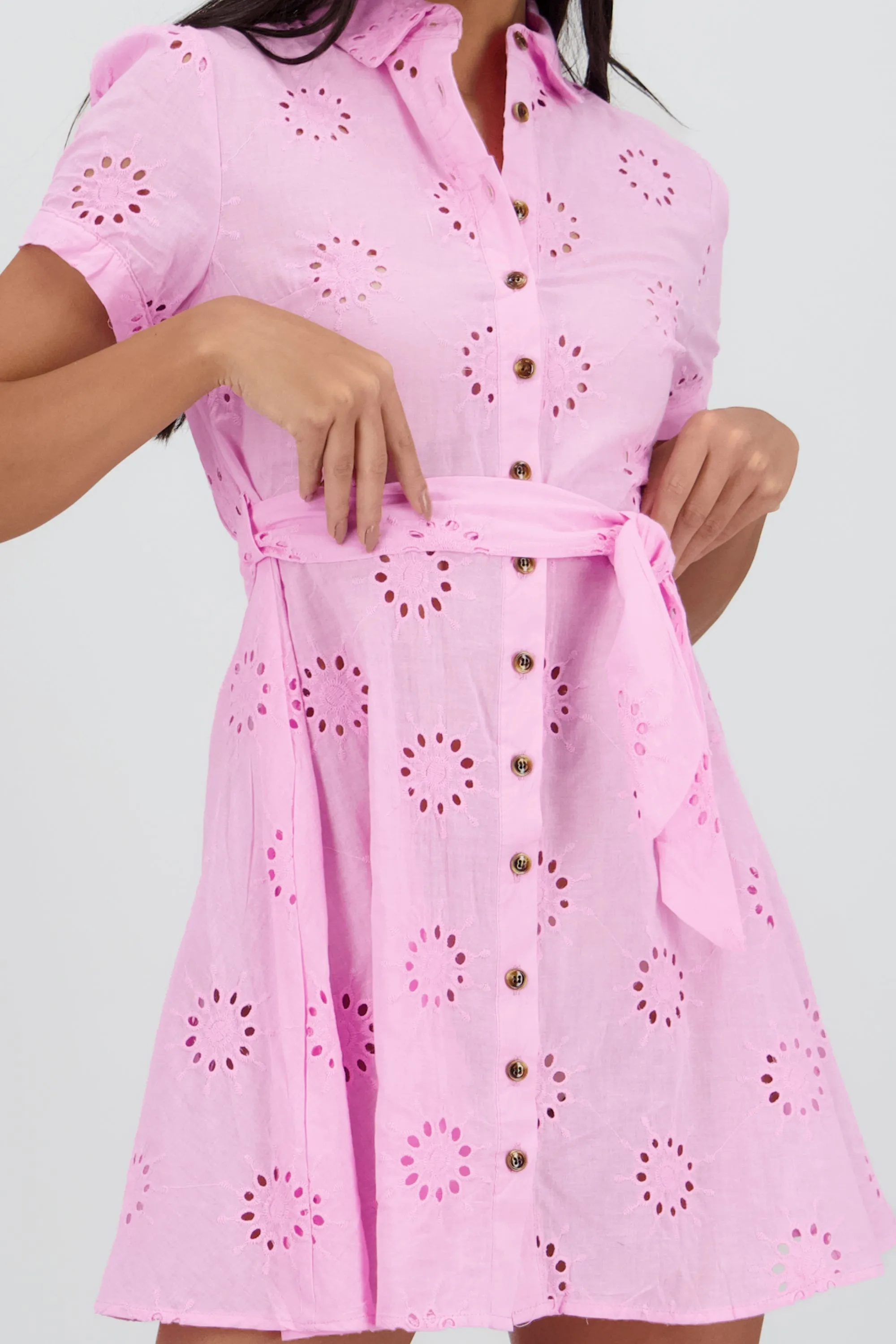 Vestido maxi camisero eyeled sold by Shasa product image thumbnail 5