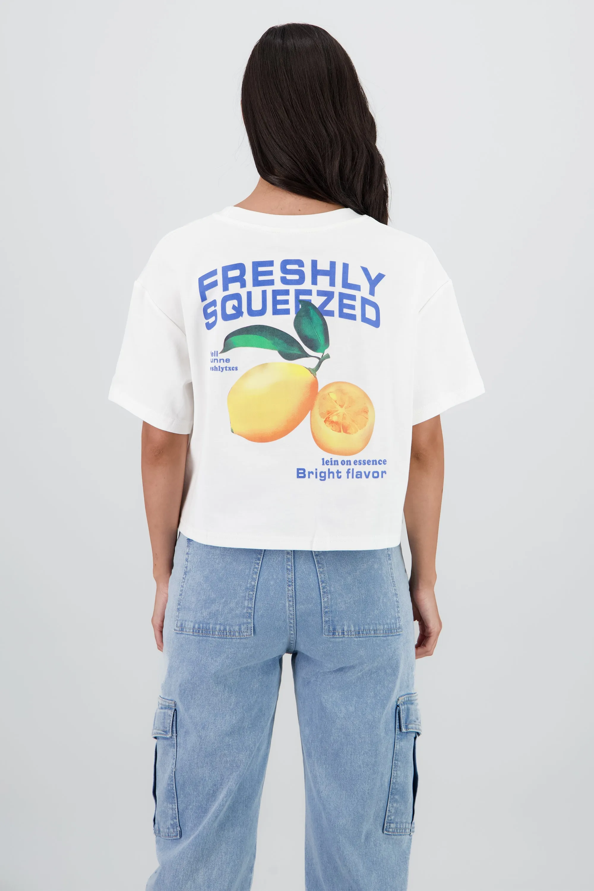 Playera manga corta crop estampado limones sold by Shasa product image thumbnail 4