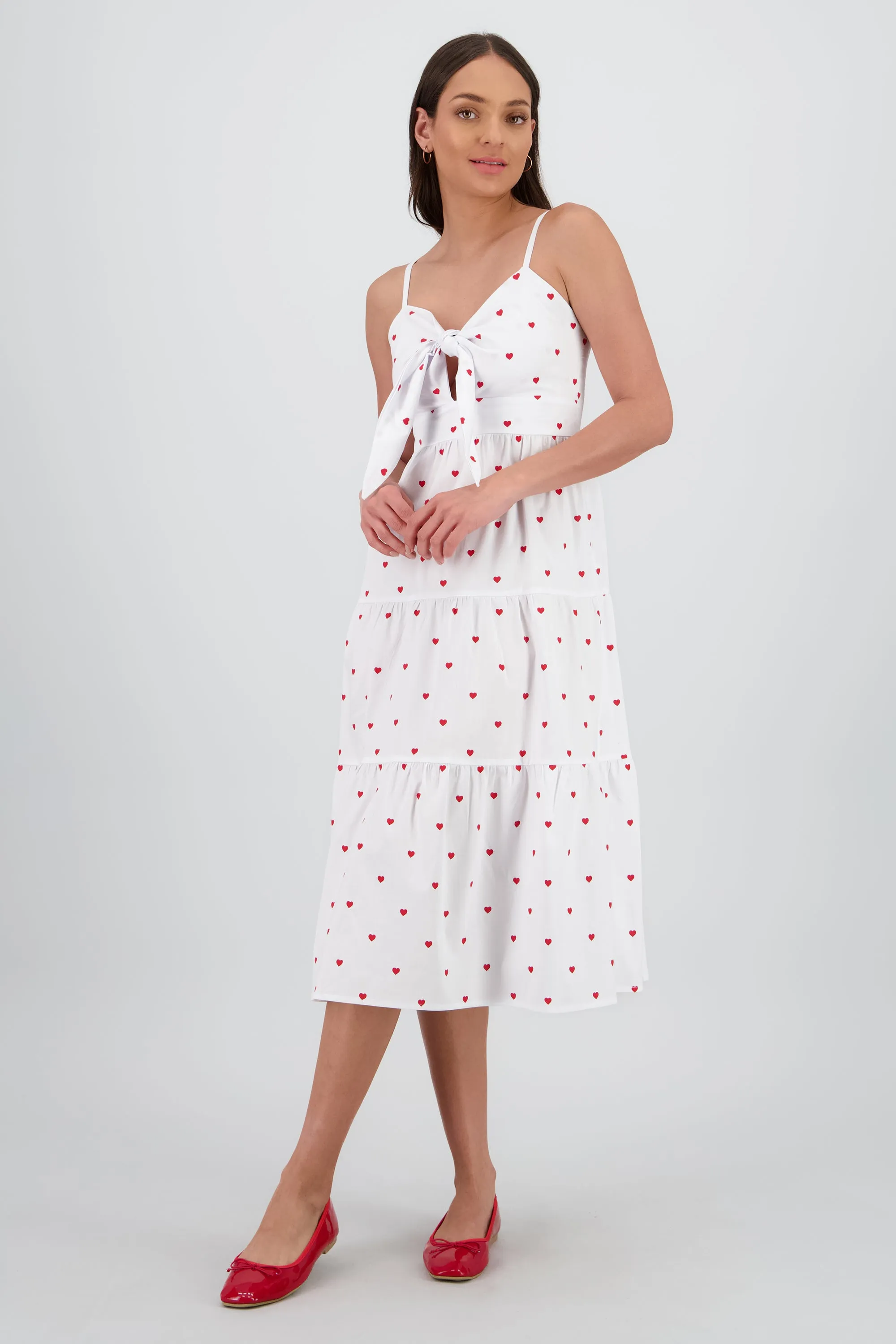 Vestido midi tirantes moño corazones sold by Shasa product image thumbnail 2