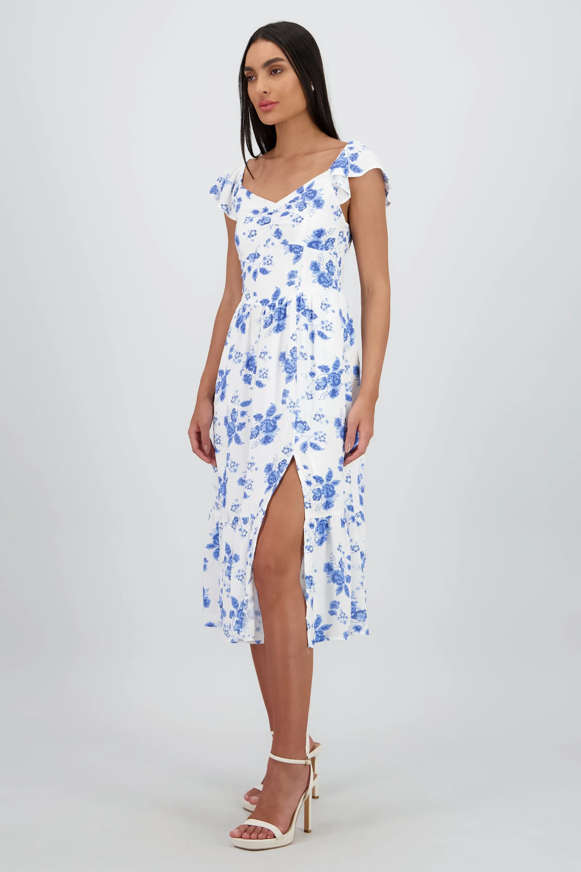 Vestido midi flores sold by Shasa product image thumbnail 3