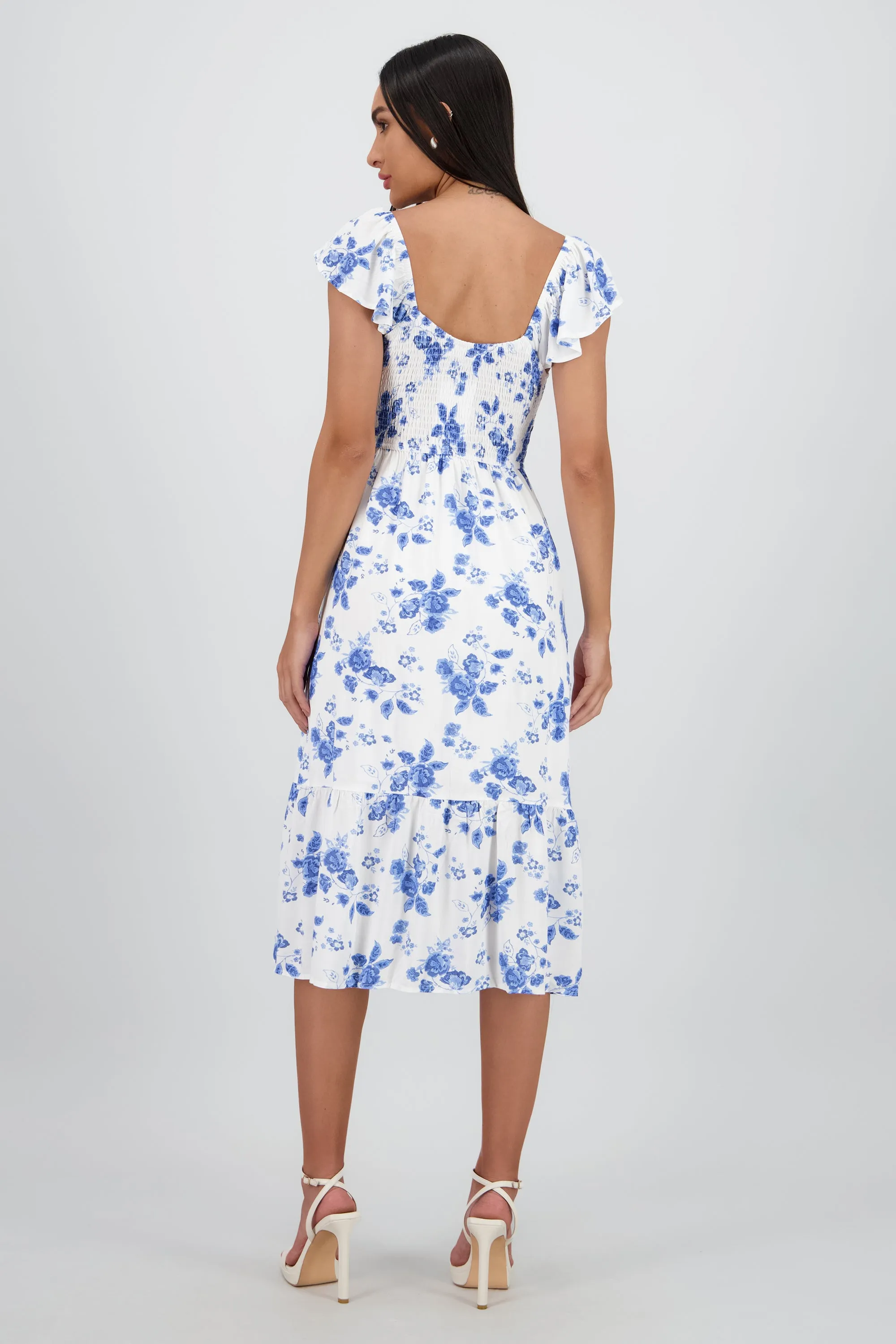 Vestido midi flores sold by Shasa product image thumbnail 4