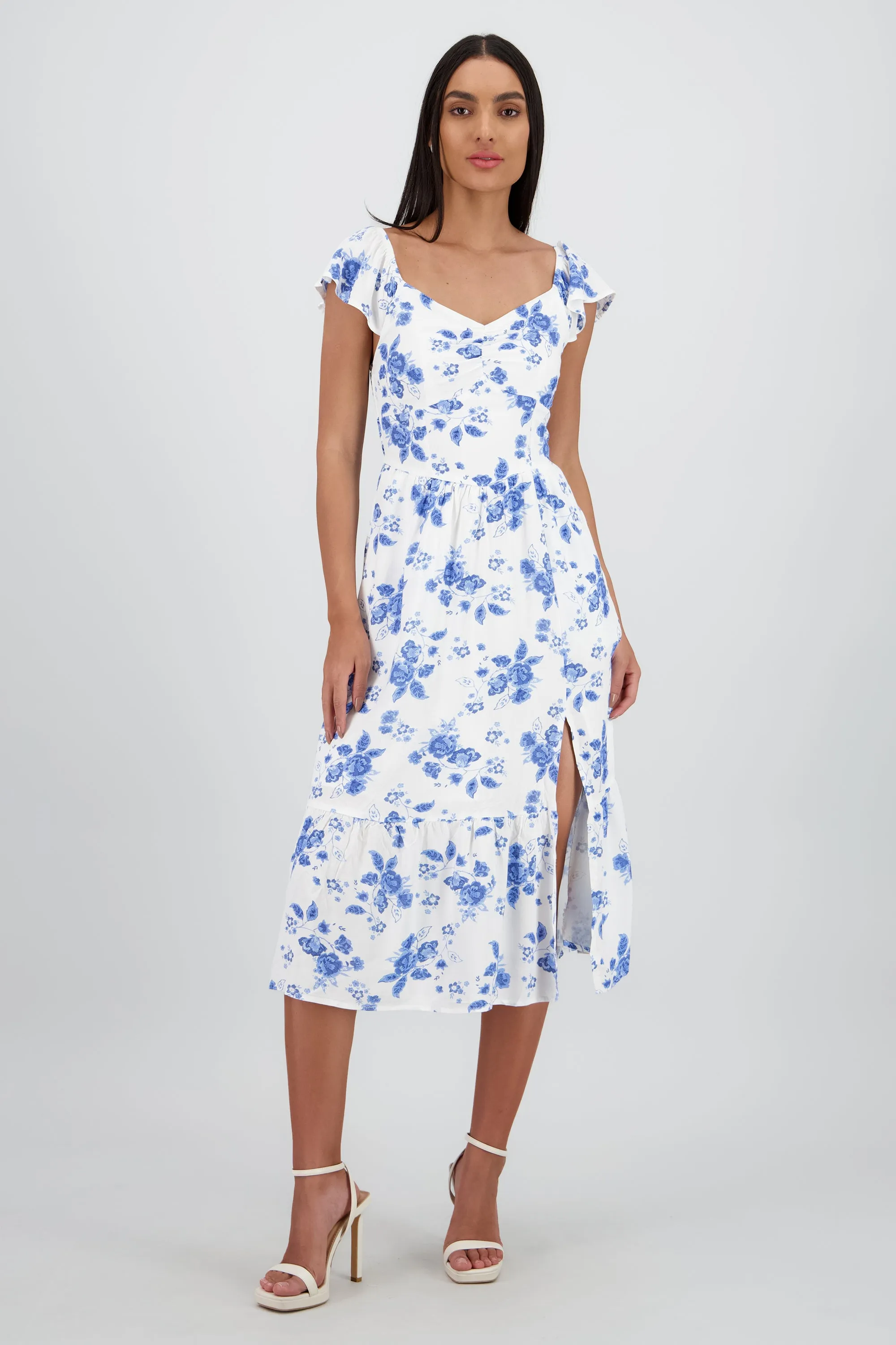 Vestido midi flores sold by Shasa product image thumbnail 2