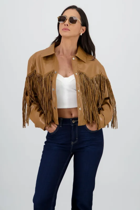 Chamarra Fringe Brillos sold by Shasa