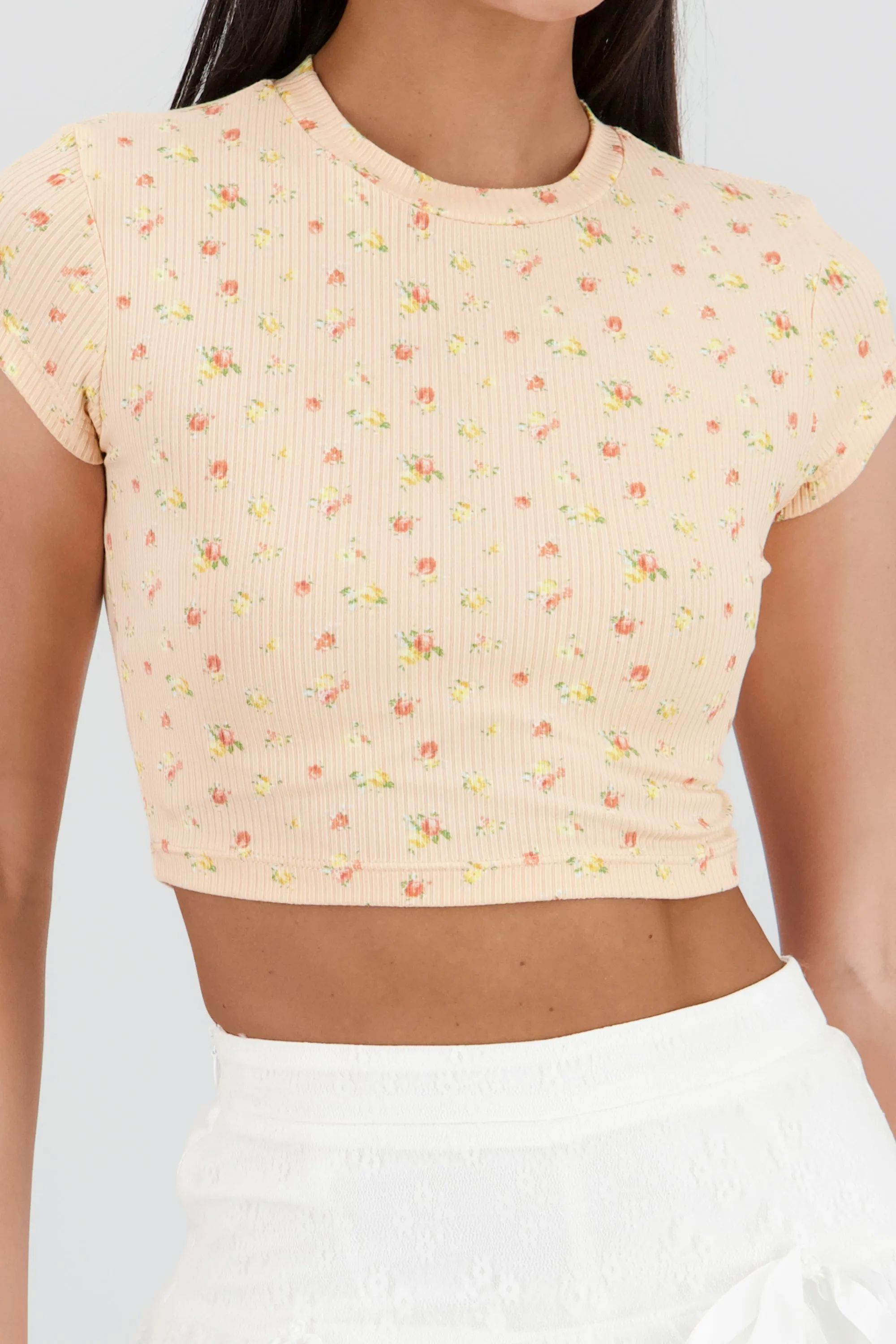 T-shirt manga corta estampado mini flores sold by Shasa product image thumbnail 5