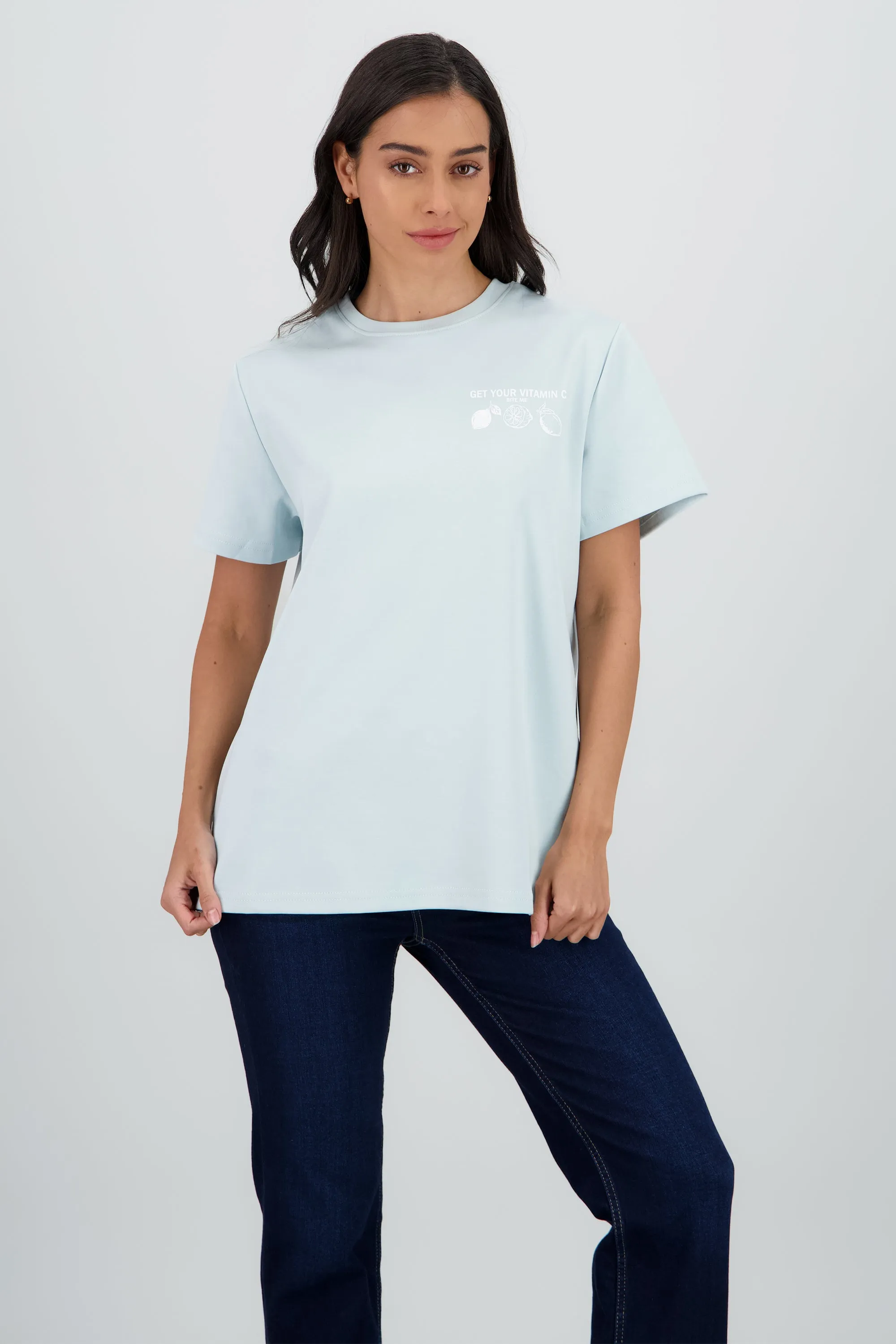 Playera manga corta estampado vitamin sold by Shasa