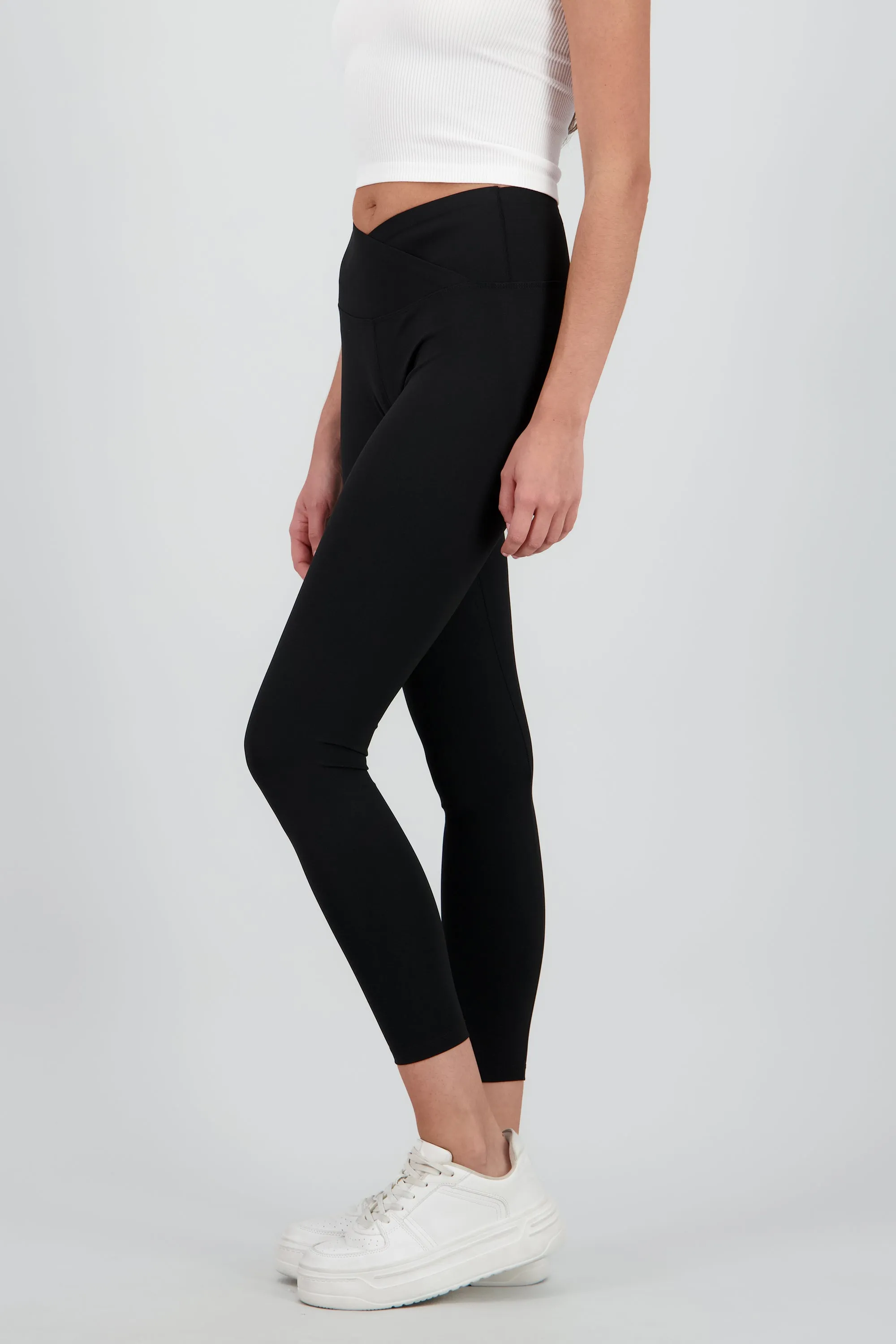 Leggings con pretina cruzada skinny lisos sold by Shasa product image thumbnail 3
