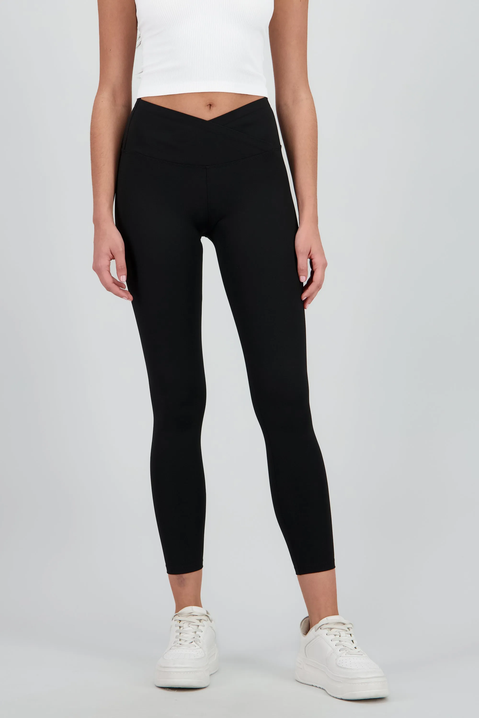 Leggings con pretina cruzada skinny lisos sold by Shasa product image thumbnail 2