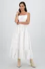 Vestido midi detalle smock tirantes sold by Shasa