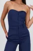 Jumpsuit strapless con botones sold by Shasa