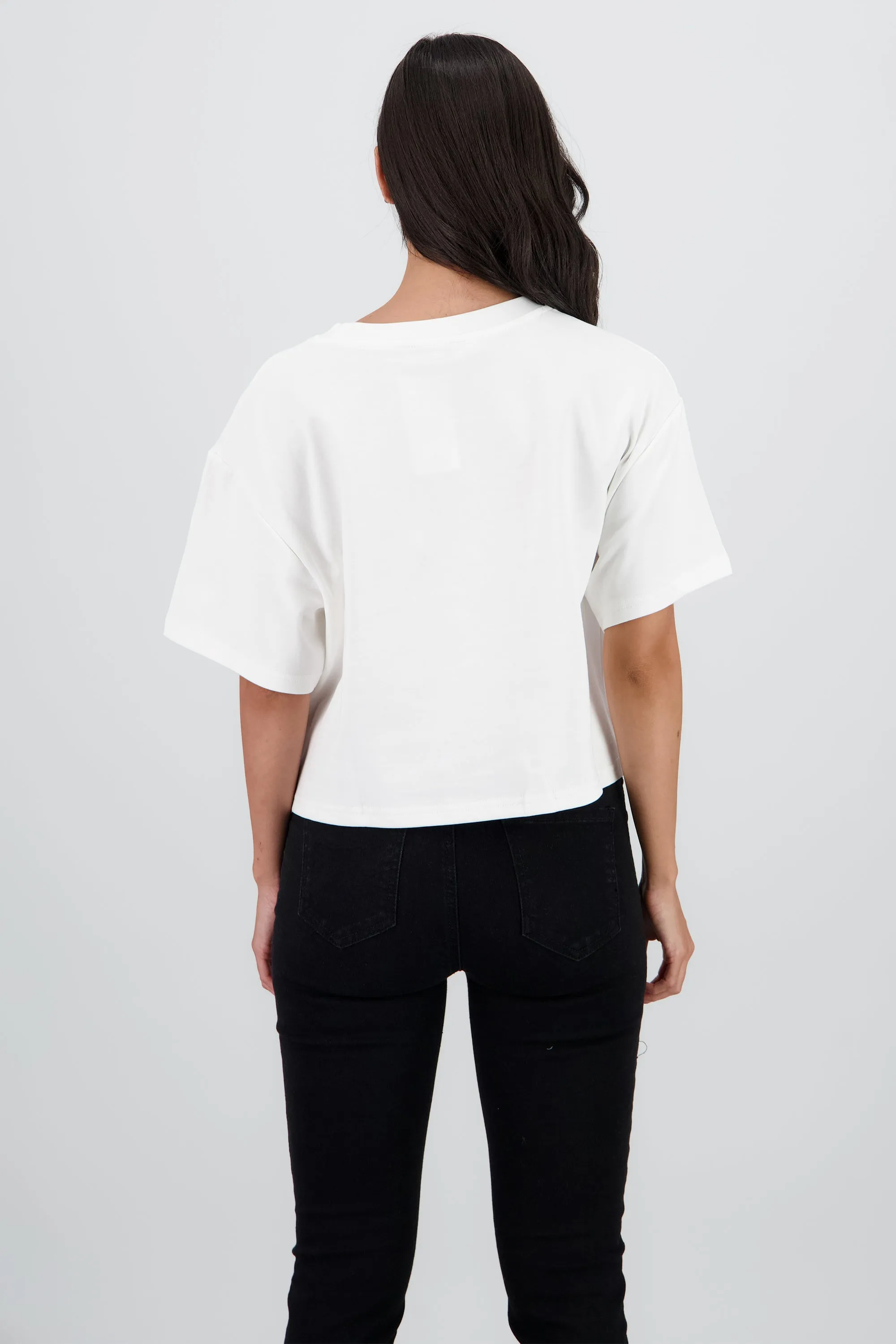 Playera manga corta crop estampado flor sold by Shasa product image thumbnail 4