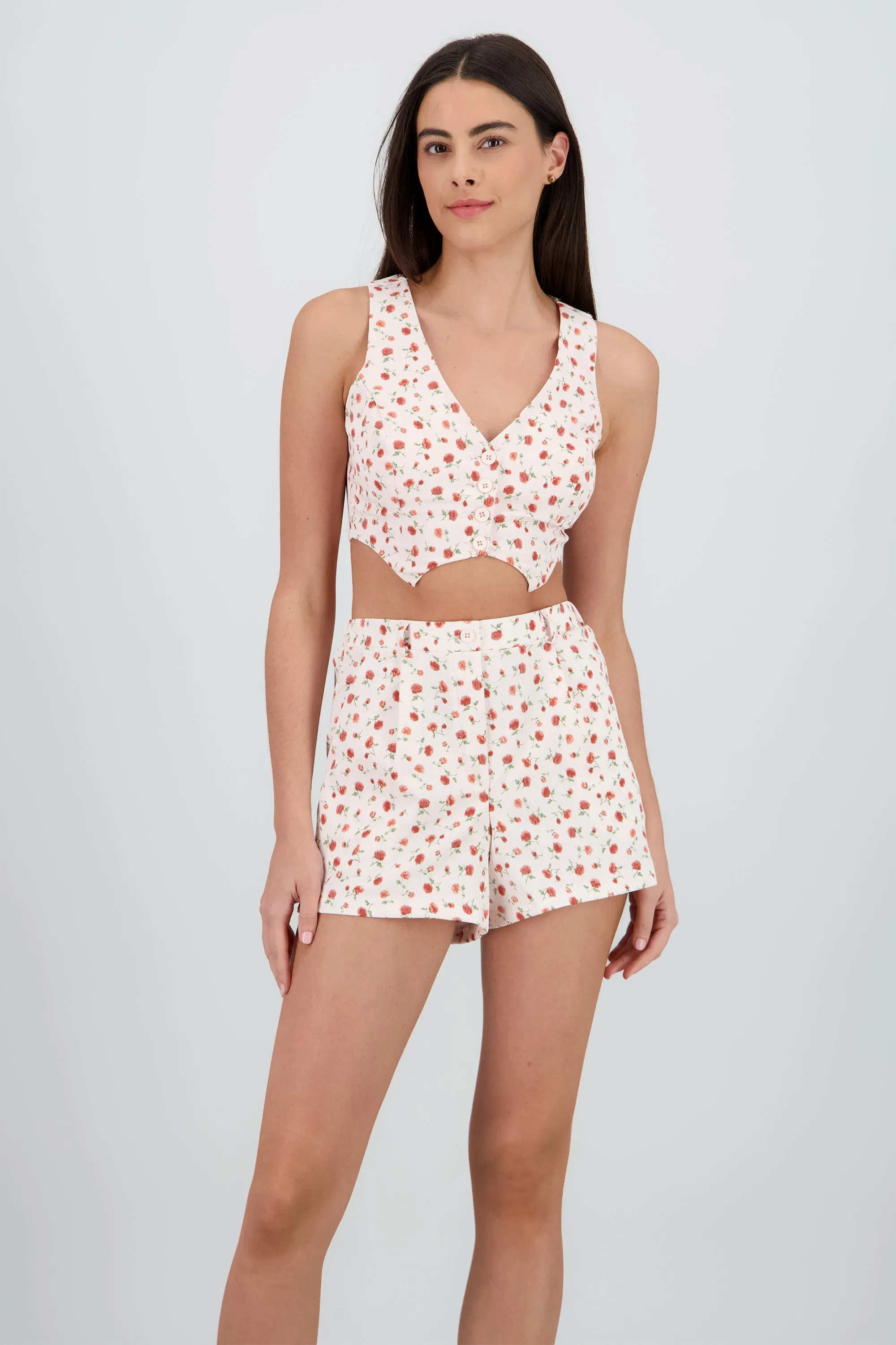 Chaleco corto estampado rosas sold by Shasa product image thumbnail 2