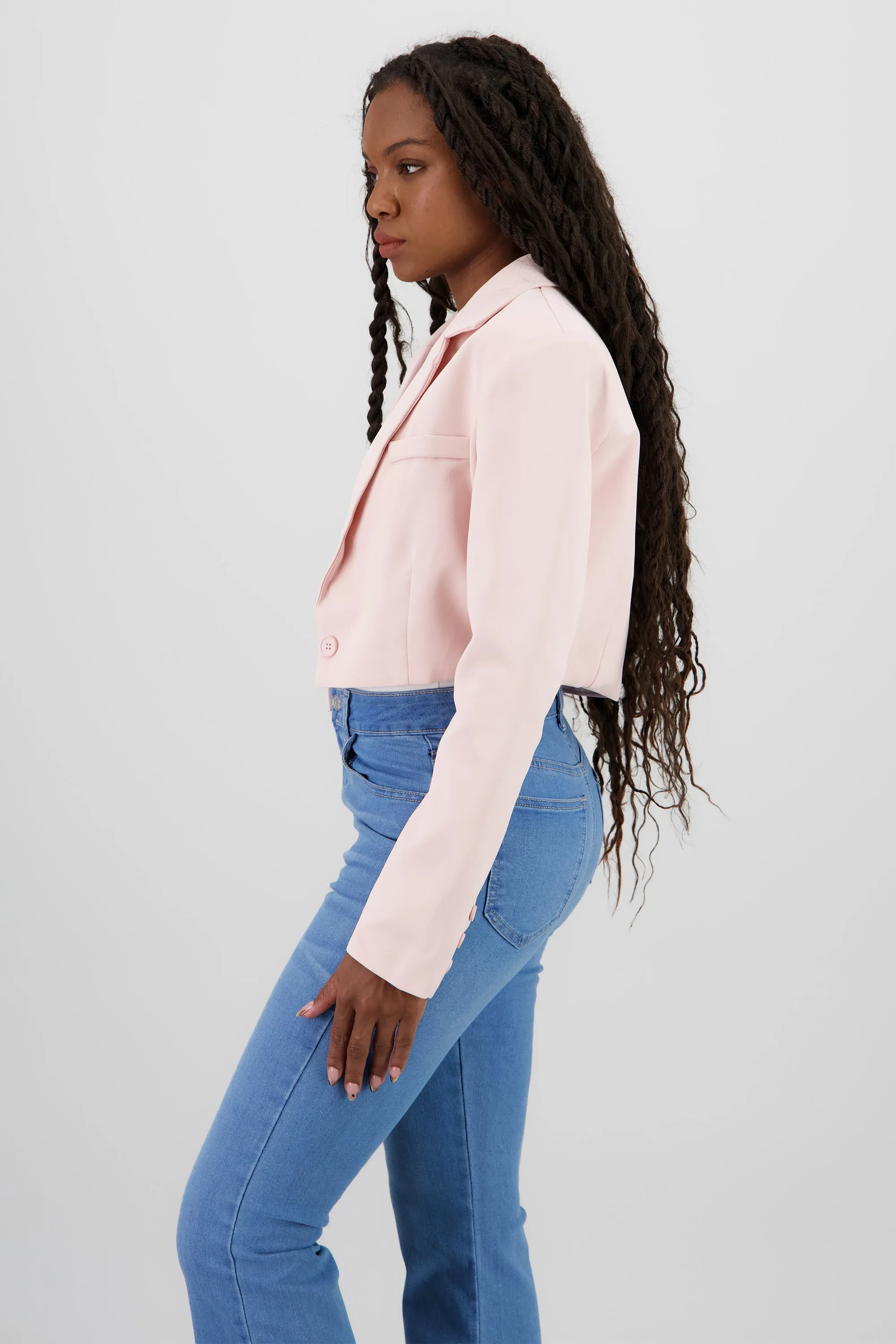 Blazer cropped liso sold by Shasa product image thumbnail 3