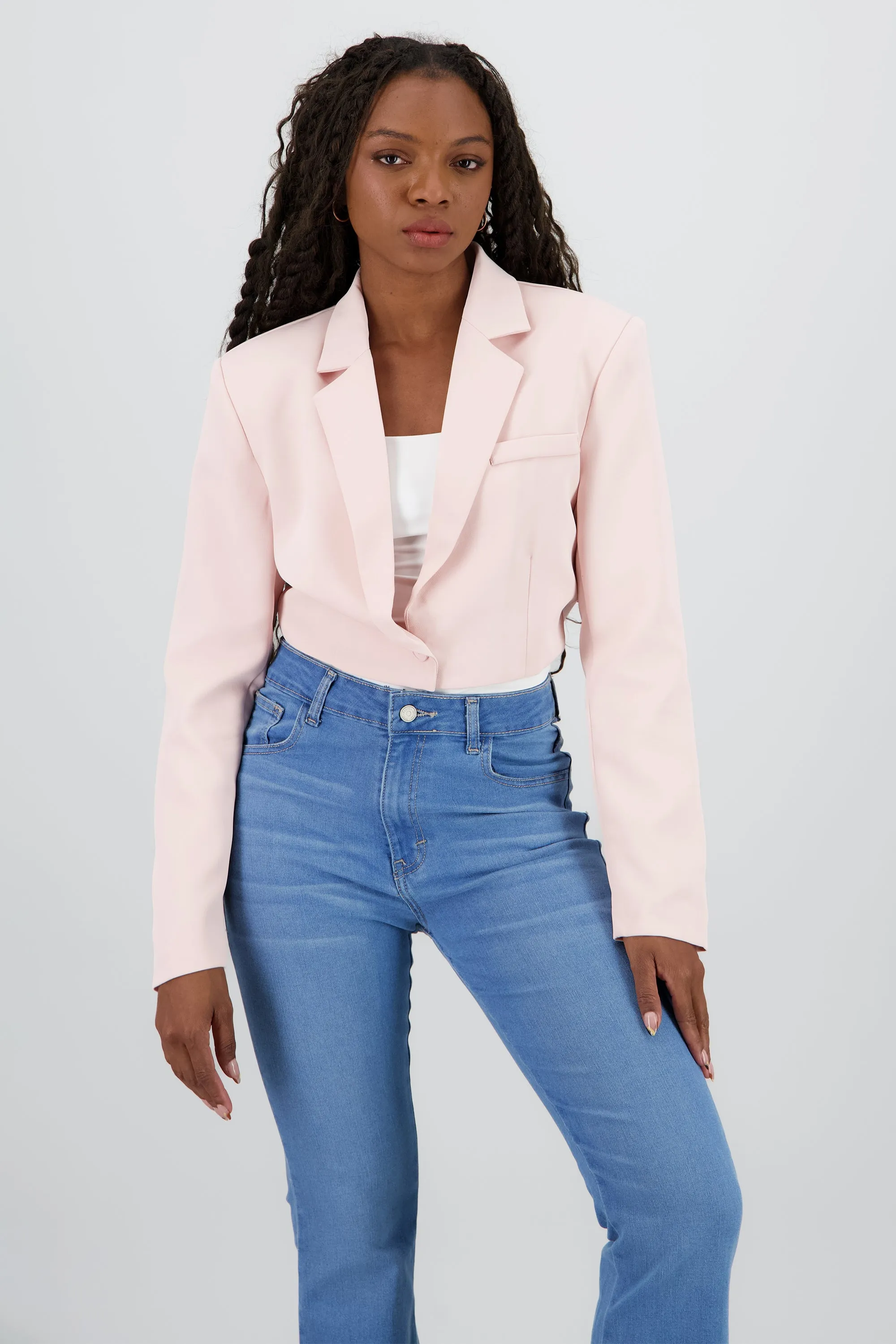 Blazer cropped liso sold by Shasa product image thumbnail 2