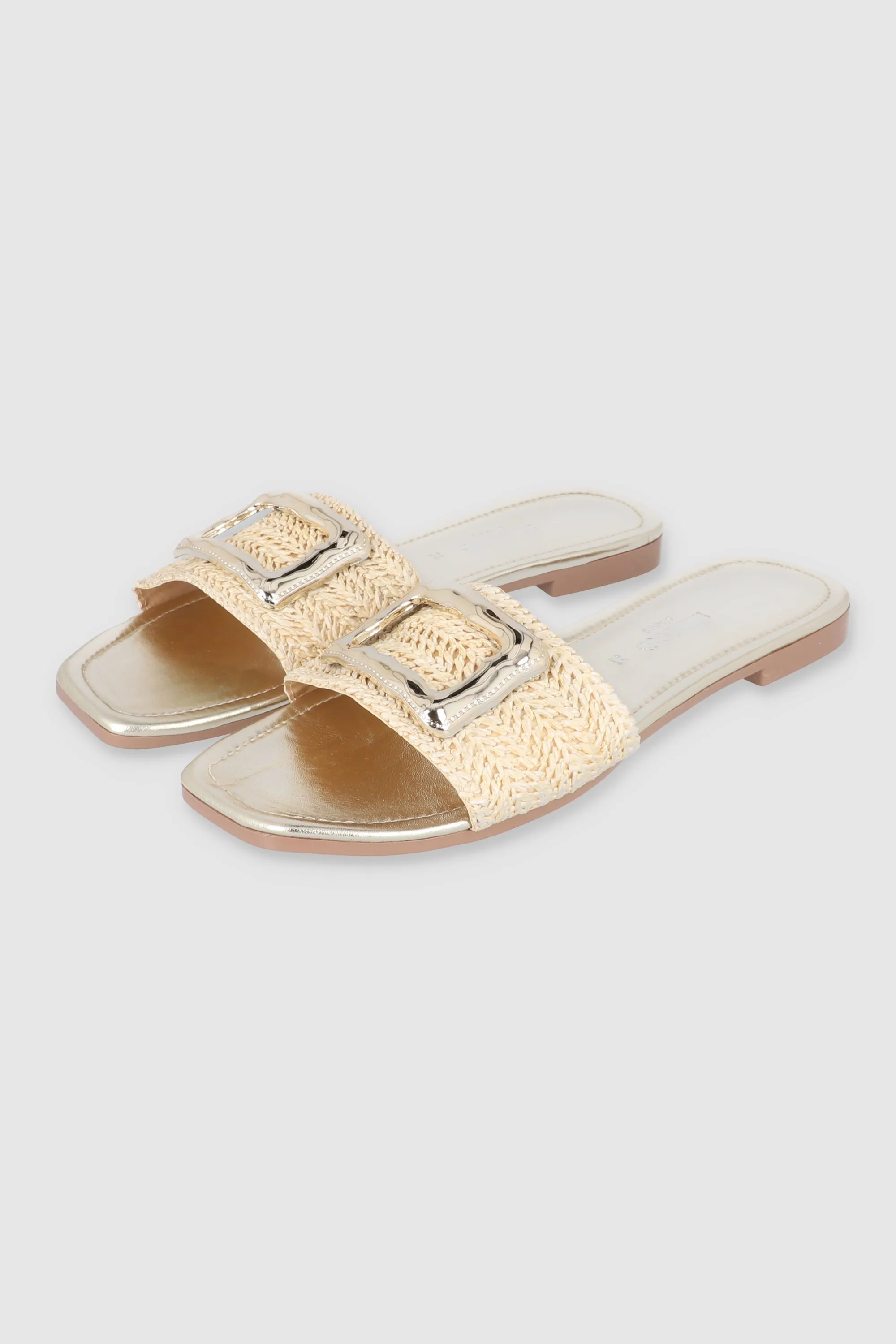 Sandalia tira ancha aplicación hebilla cuadrada sold by Shasa product image thumbnail 3