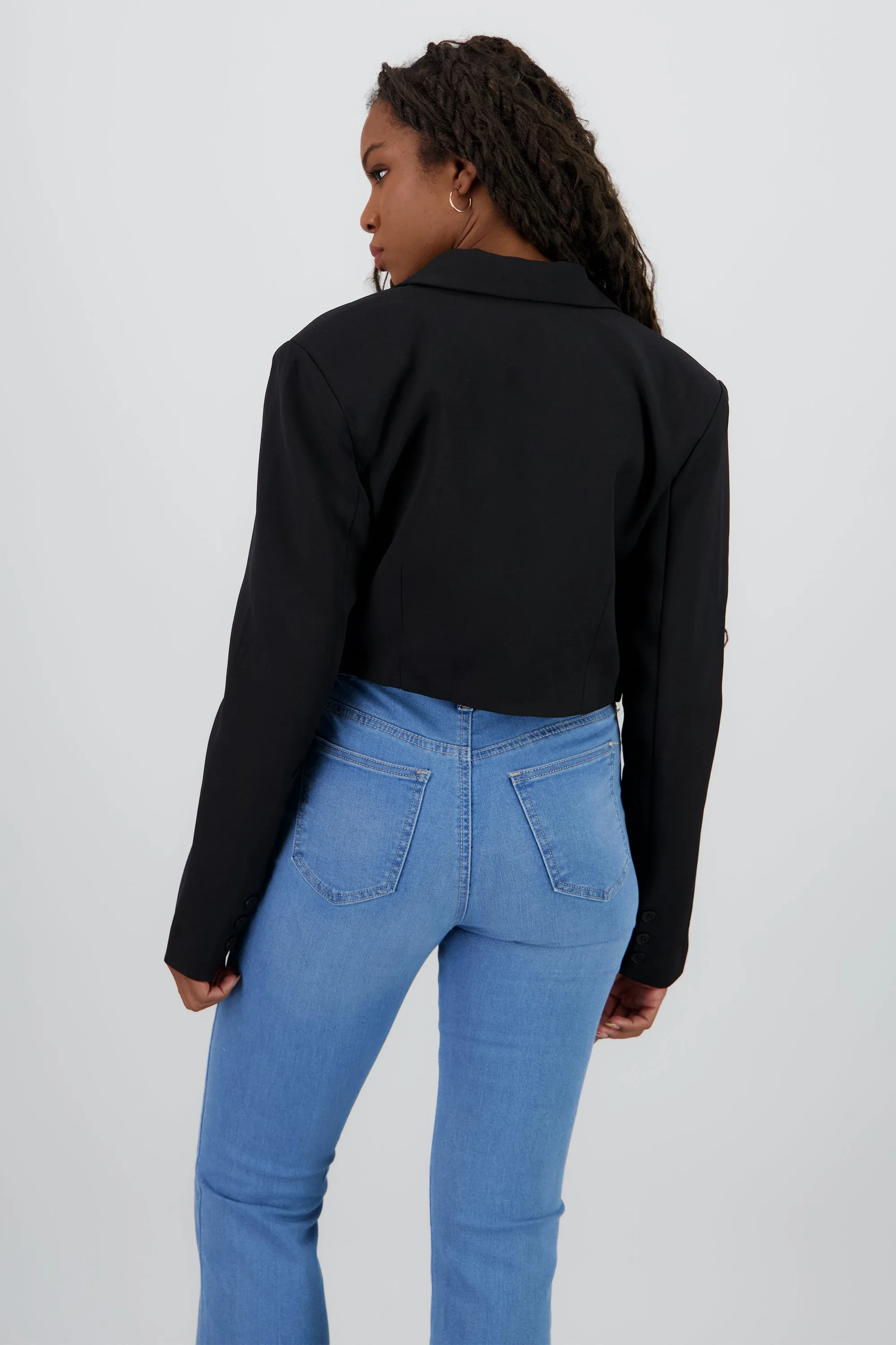 Blazer cropped liso sold by Shasa product image thumbnail 4